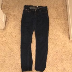 Dark wash skinny jeans